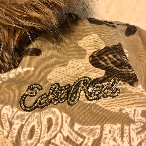 New Ecko Red Extra Thick Army Winter Jacket/Coat - Picture 4 of 8